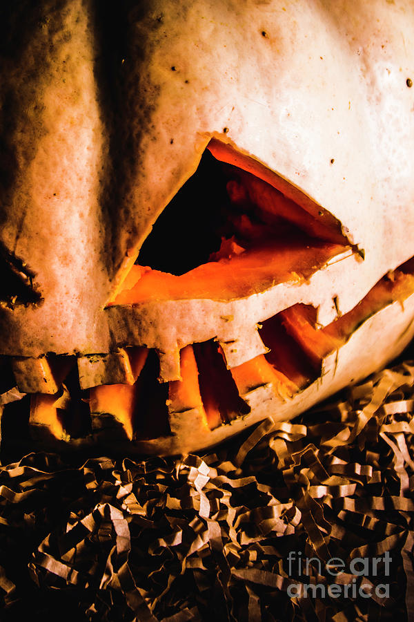 Scary jack o lantern. Halloween faces Photograph by Jorgo Photography