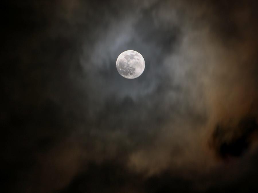 Scary Moon Photograph by John Loreaux