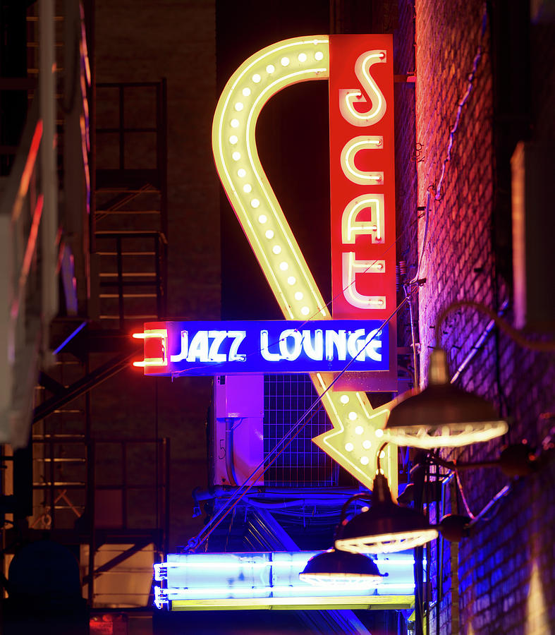 Scat Jazz Photograph - Scatt Jazz Lounge 030318 by Rospotte Photography