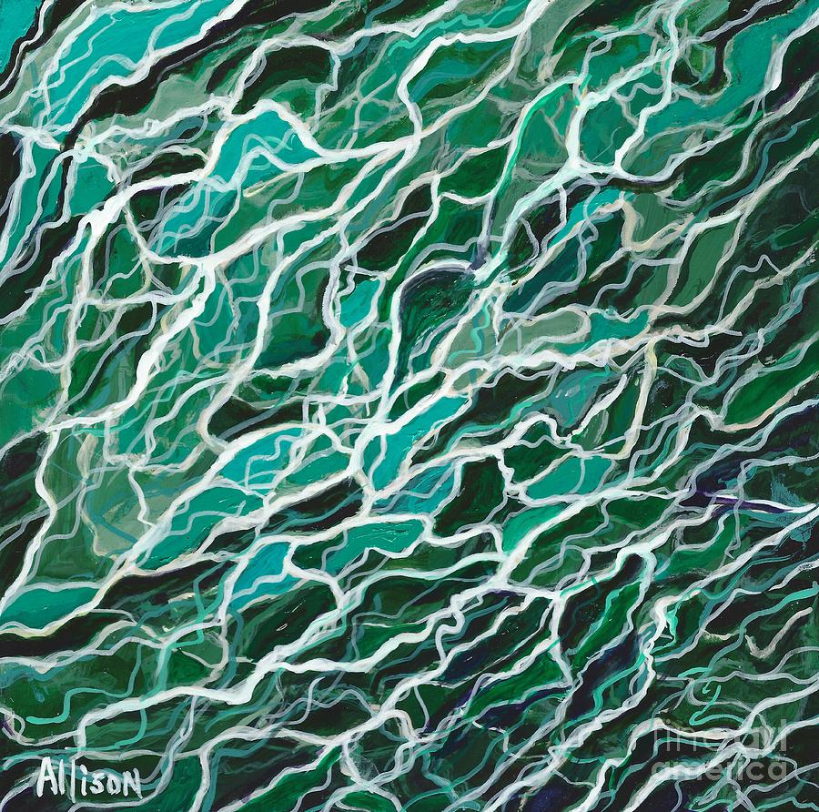 Scattered Waves Painting by Allison Constantino