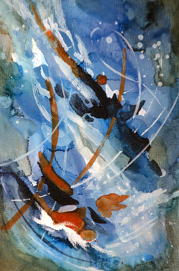 Abstract Painting - Scattering Seeds - B - by Sandy Sandy Abstract Painting - Scattering Seeds - B - by Sandy Sandy