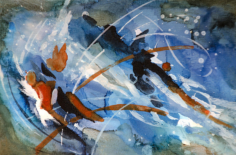 Abstract Painting - Scattering Seeds - C - by Sandy Sandy Abstract Painting - Scattering Seeds - C - by Sandy Sandy
