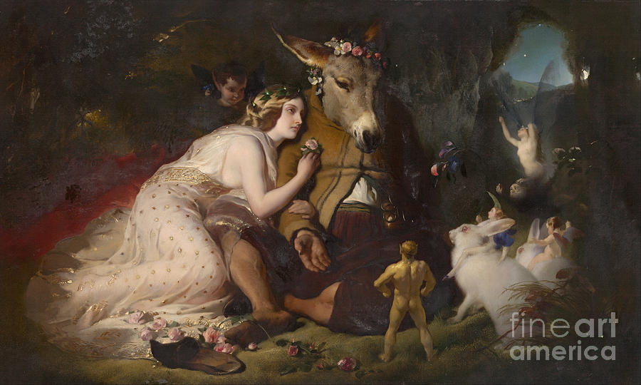 Edwin Landseer Painting - Scene from A Midsummer Nights Dream by Celestial Images