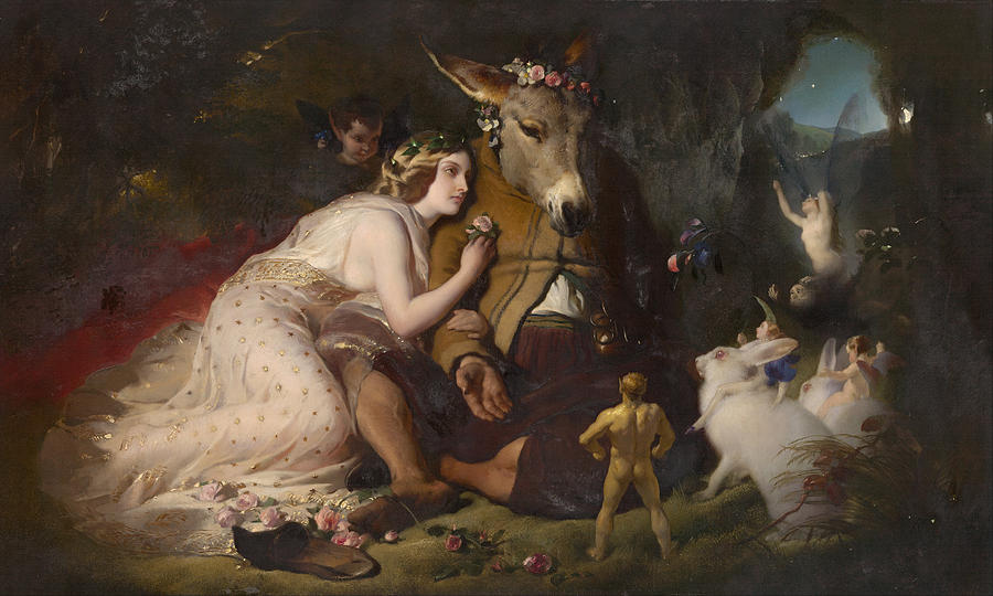 Scene From A Midsummer Nights Dream Painting by Edwin Henry Landseer
