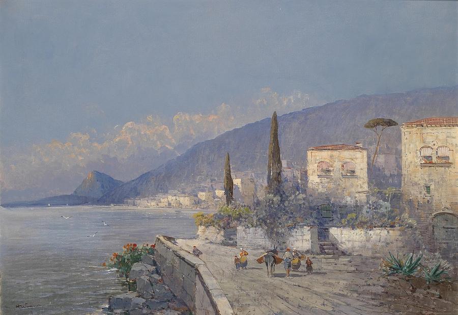 scene from Capri Painting
