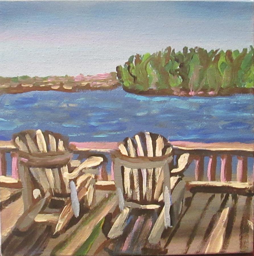 Scene from the deck Painting by Jennylynd James