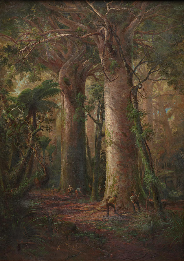 1892 Painting - Scene of Kauri Bush by Celestial Images