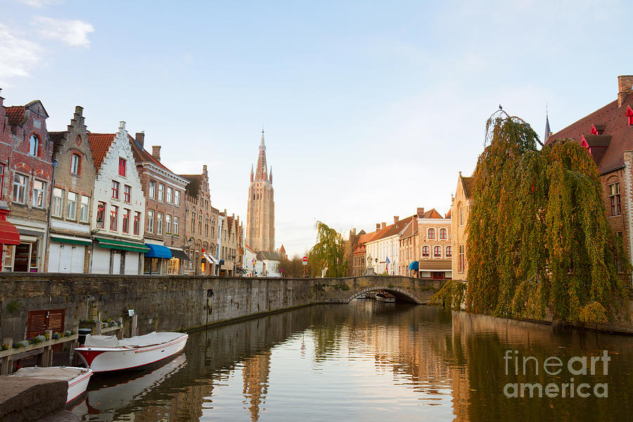 Scene of Old Town of  Bruges Photograph by Anastasy Yarmolovich