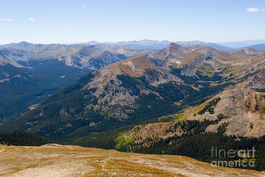 Scenery on Mount Yale Colorado Photograph by Steven Krull