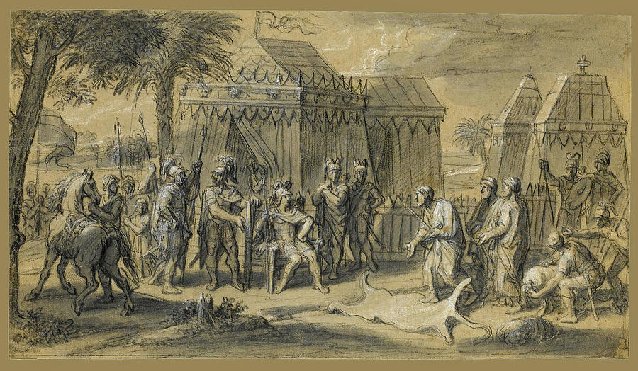 Scenes from the Life of Alexander the Great 1 Drawing by Francois Verdier