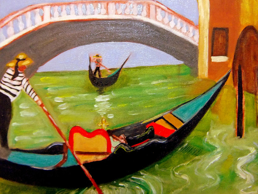 Scenes from Venezia Painting by Rusty Gladdish