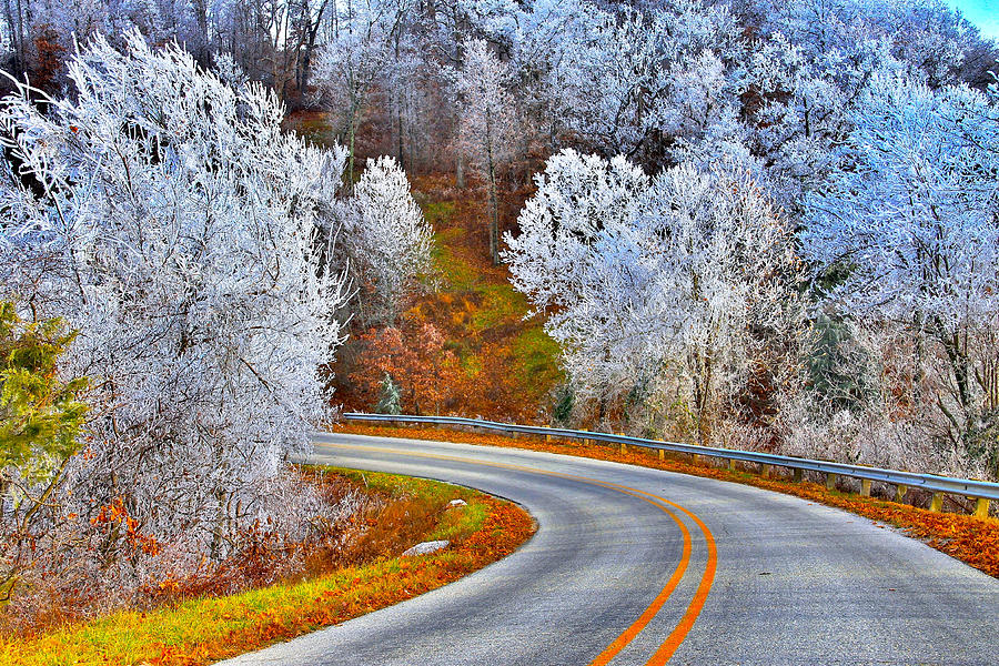 Winter Photograph - Scenic Arkansas by Carolyn Wright