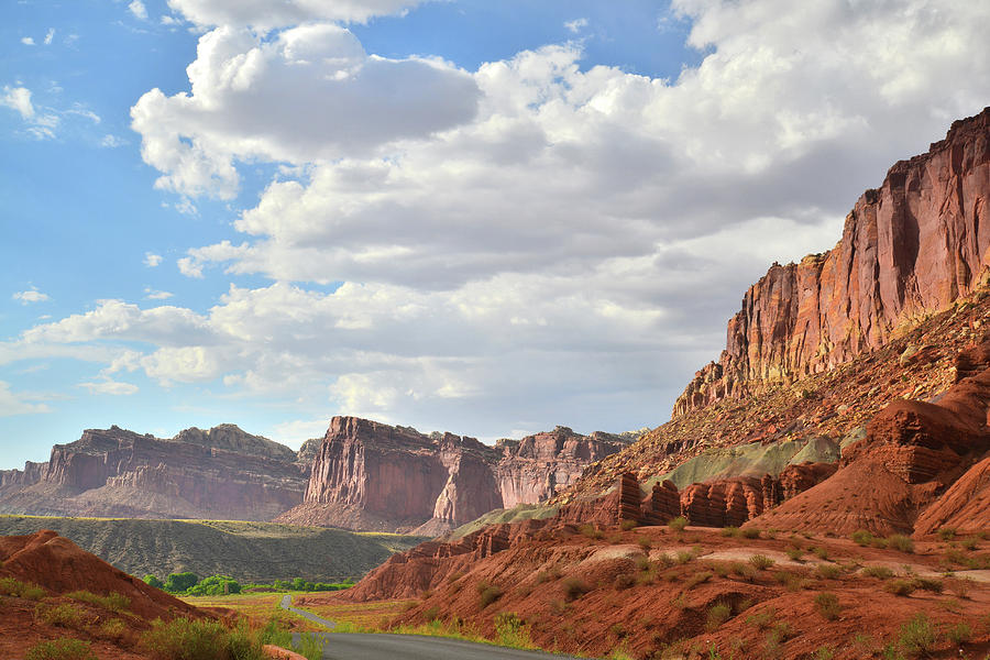 Capitol Reef National Park Photograph - Scenic Drive North in Capitol Reef by Ray Mathis