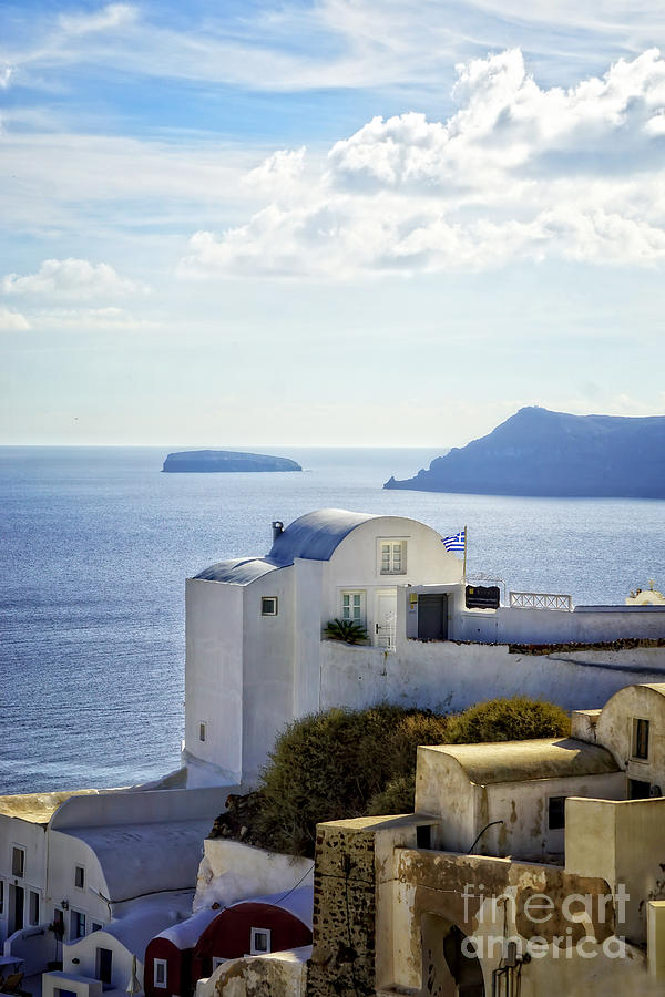 Greek Photograph - Scenic Oia by HD Connelly