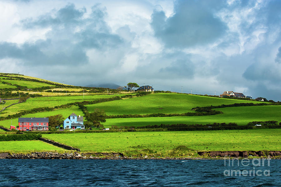 Scenic Settlement at the Coast of Ireland Photograph by Andreas Berthold