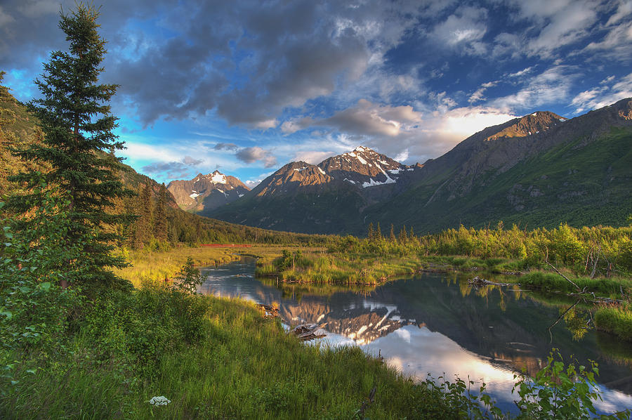 Summer Photograph - Scenic View Of Eagle River Valley by Michael Jones