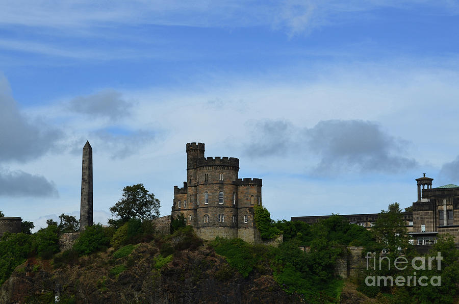 Scenic View of Edinburgh Castle in Scotland Photograph by DejaVu Designs