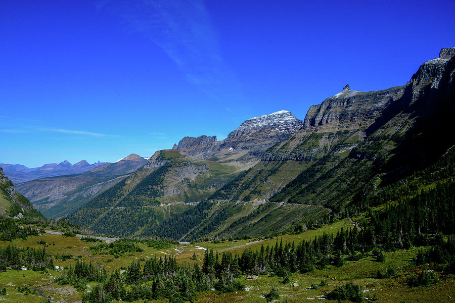 Scenic Vista of the Rocky Mountains in Glacier National Park Photograph by Marilyn Burton