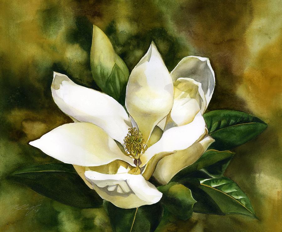 Spring Painting - Scent Of The Magnolia by Alfred Ng
