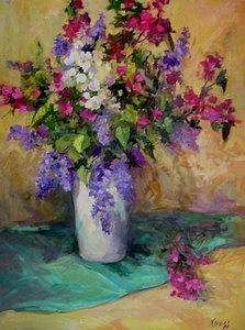 Floral Still Life Painting - Scent-sation by Patricia Kness