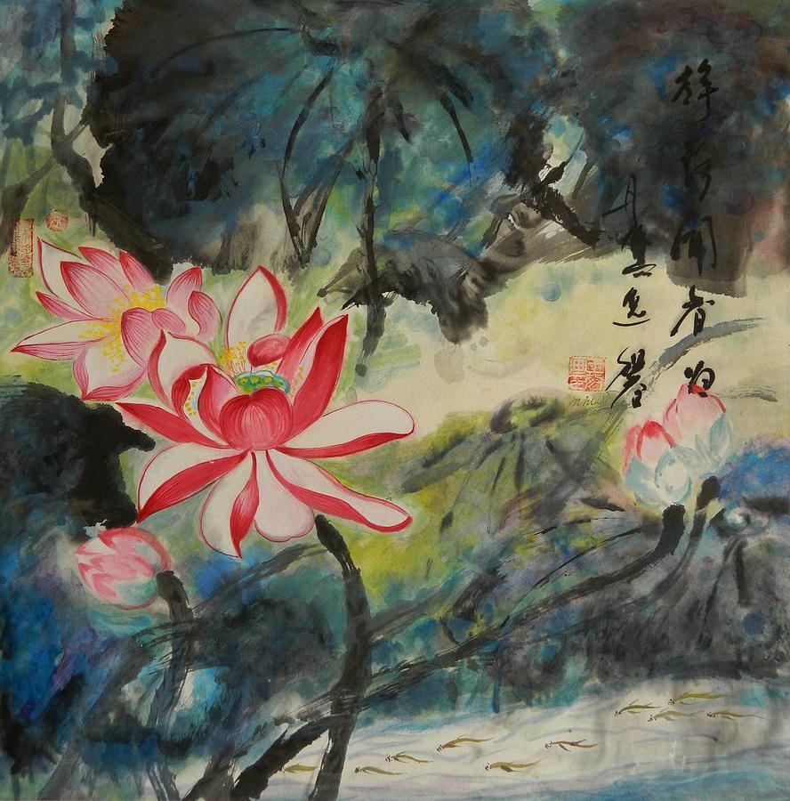 Scented Pond Painting by L R B