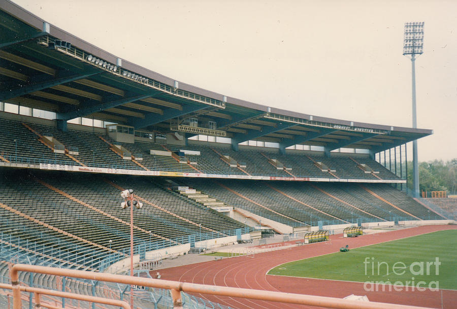 Schalke 04 - Parkstadion -  West Side Stand - April 1997 Photograph by Legendary Football Grounds
