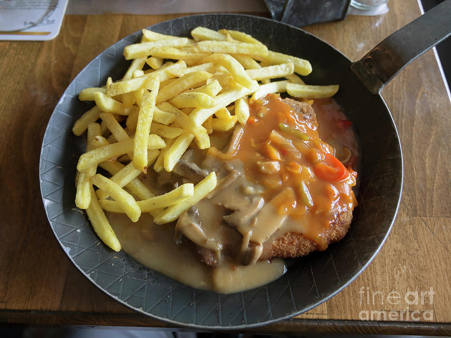 Schnitzel with two sauces Photograph by Louise Heusinkveld