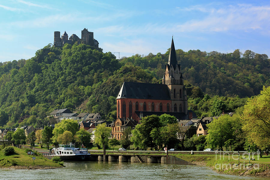 Schoenburg Castle and Liebfrauenkirche in Oberwesel Germany Photograph by Louise Heusinkveld