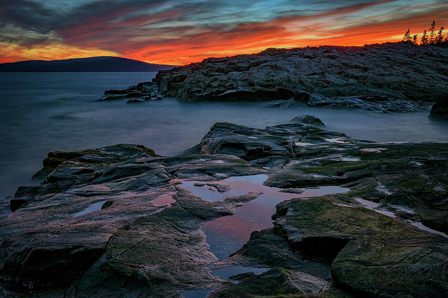 Acadia National Park Photograph - Schoodic Afterglow by Rick Berk
