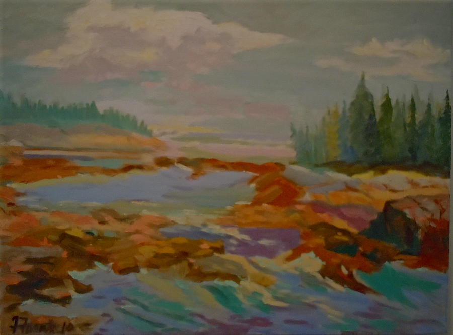 Schoodic Inlet 2 Painting by Francine Frank