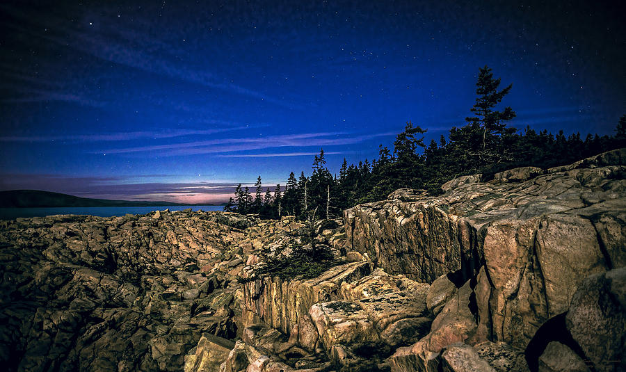 Acadia National Park Photograph - Schoodic Point at Acadia National Park by Marty Saccone