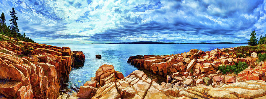 Schoodic Point Granite Photograph by ABeautifulSky Photography by Bill Caldwell