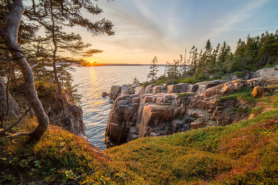 Schoodic Point Sunset Photograph by Humble Valley Photography | Fine ...