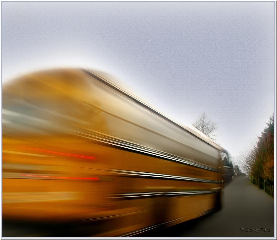 Transportation Photograph - School Bus by Gerry Tetz