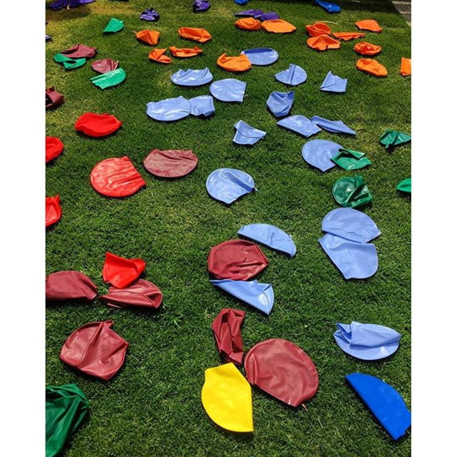 Beautiful Photograph - School Carnival Swimming Caps Left Out by Paul Dal Sasso Beautiful Photograph - School Carnival Swimming Caps Left Out by Paul Dal Sasso