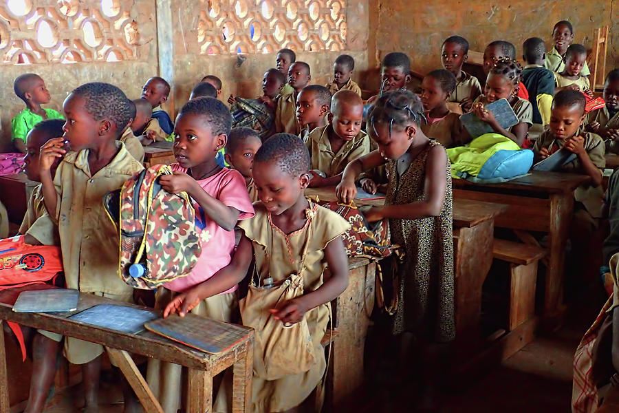 School Children in Class in Togo Photograph by David Smith