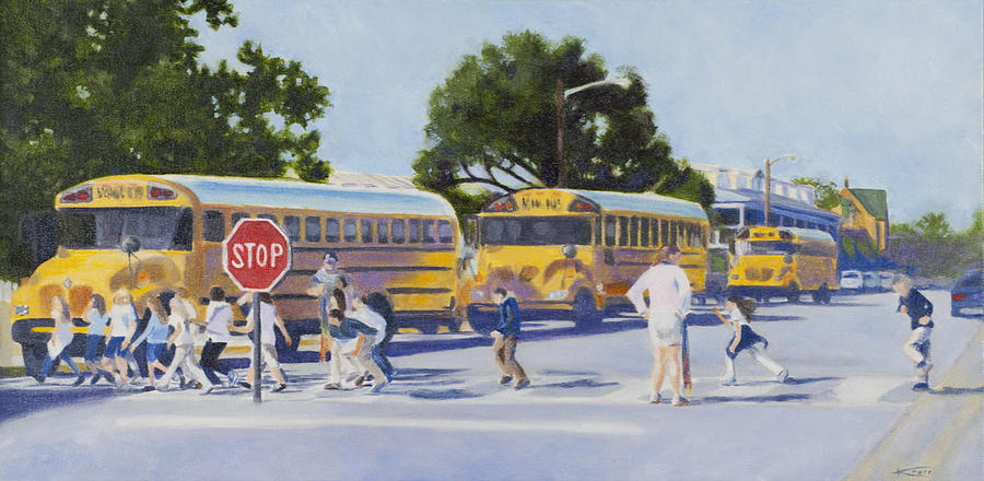 School Days Painting by Karen Faire