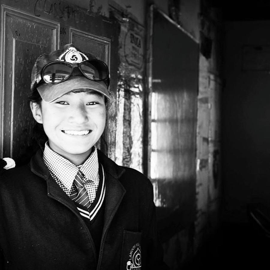 School Girl In Zanskar Photograph by Aleck Cartwright