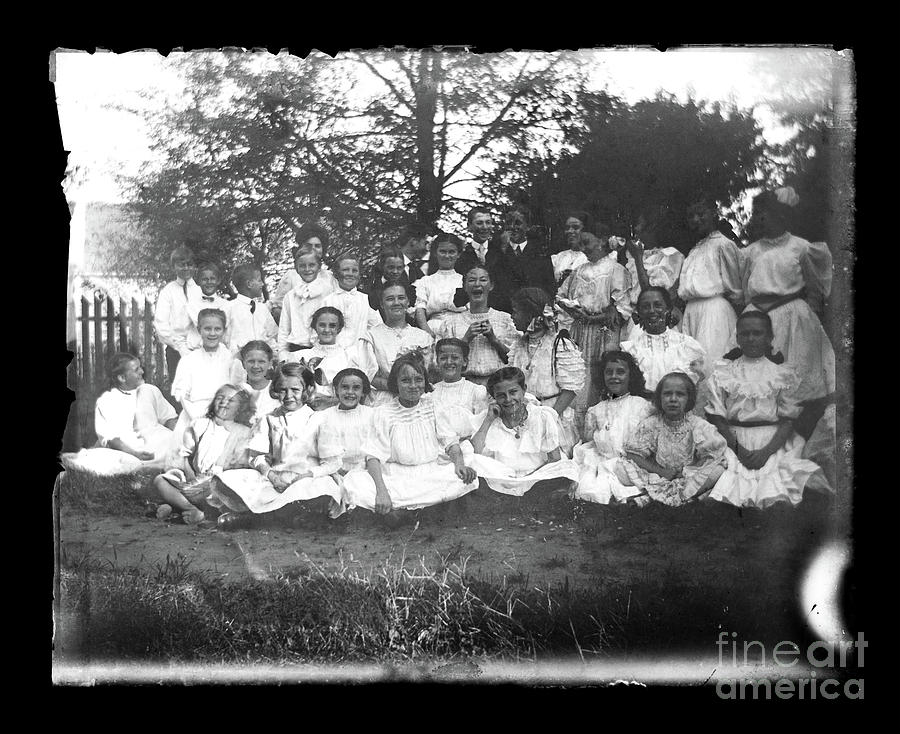 School Portrait of Victorian-era Children Photograph by Craig ...