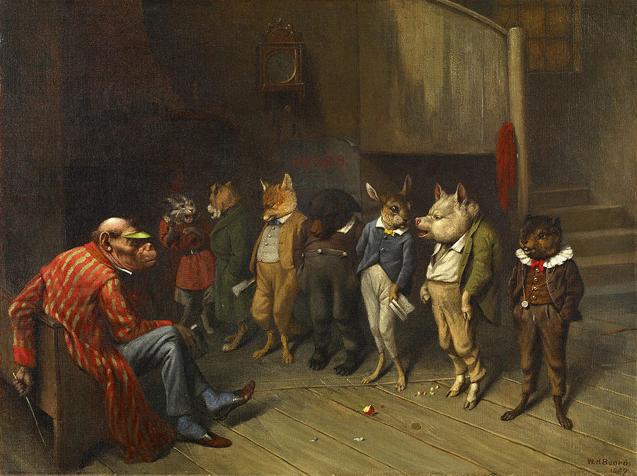 School Rules Painting by William Holbrook Beard