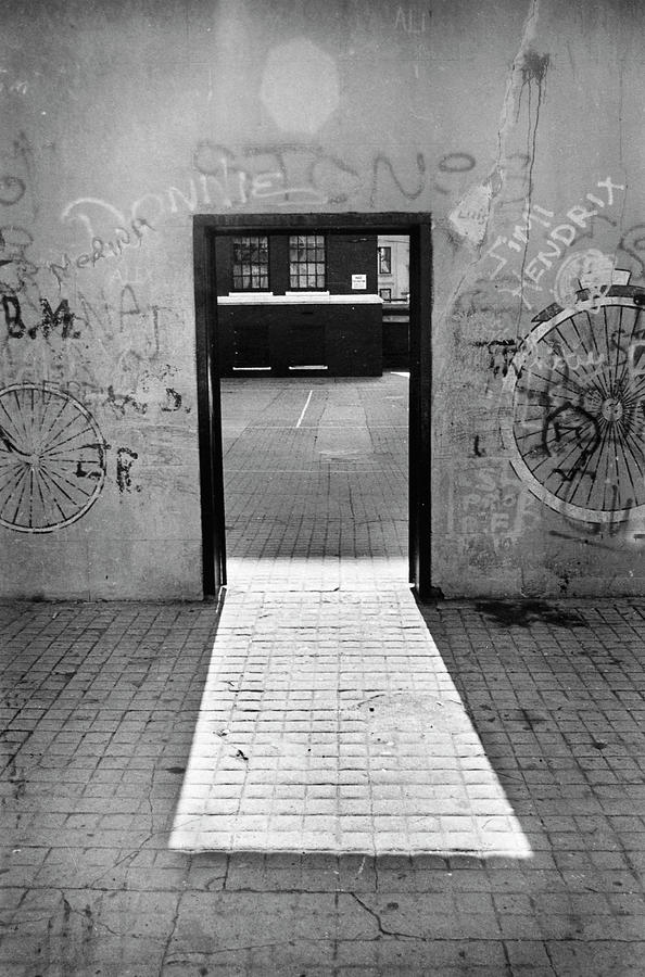 New York Photograph - School Yard Doorway in Brooklyn by Yuri Lev