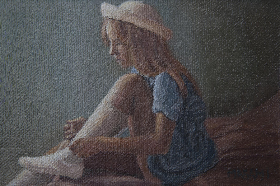 Schoolgirl Painting by Masami Iida