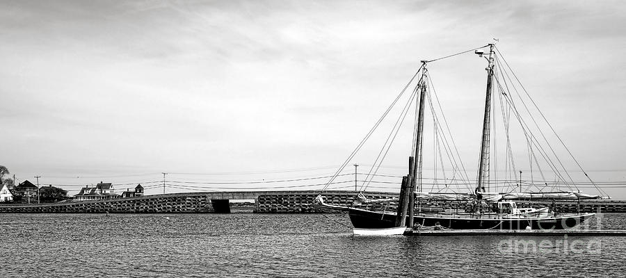 Schooner at the Cribstone Bridge Photograph by Olivier Le Queinec