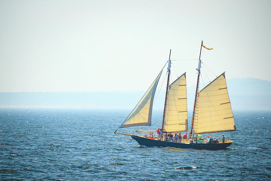 Schooner Sailing in Kennebunkport Photograph by Joni Eskridge