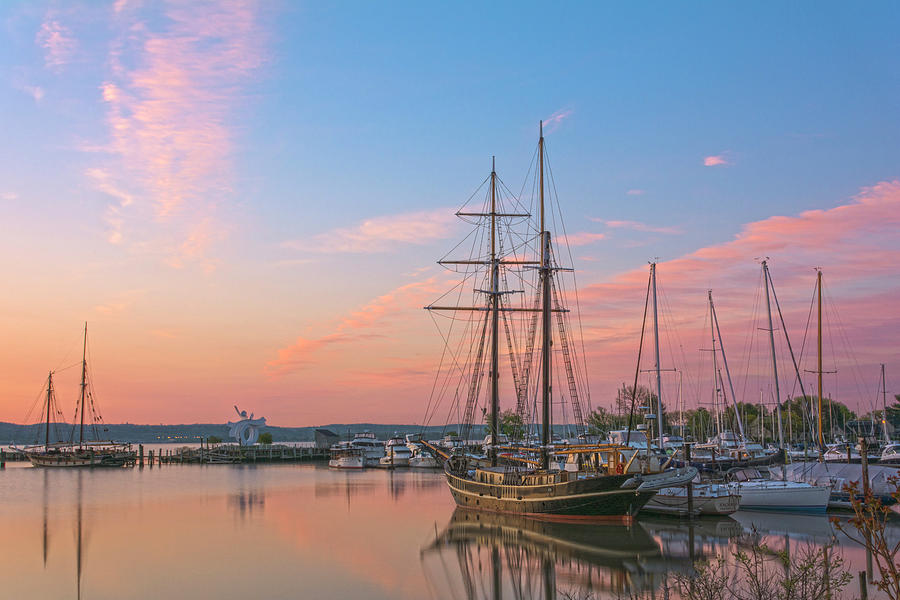 Schooners At Daybreak Photograph by Angelo Marcialis