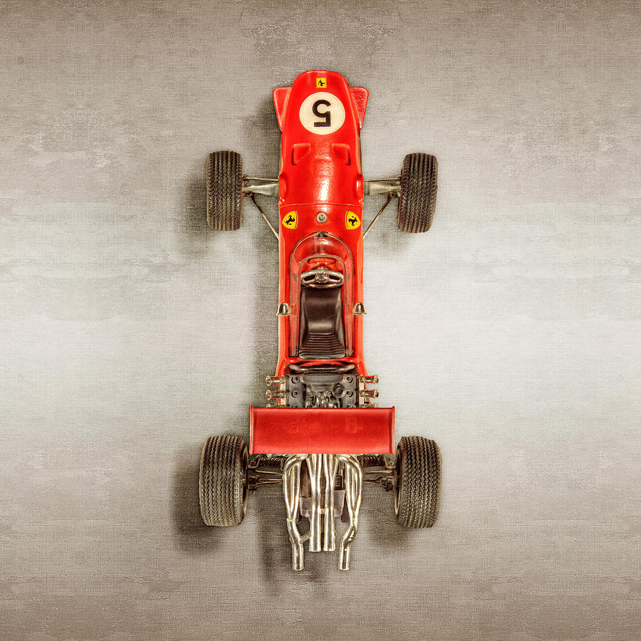 Vintage Photograph - Schuco Ferrari Formel 2 Top by YoPedro