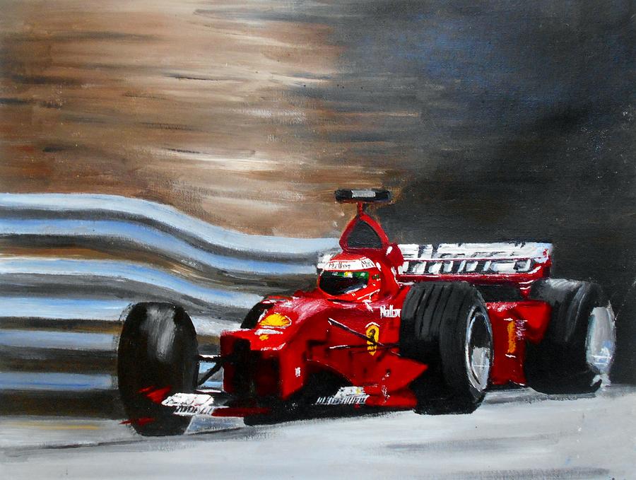 Schumacher Monaco Painting by Angie Wright