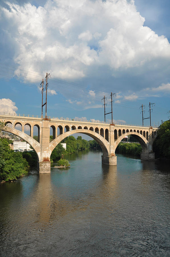 Schuylkill River And Manayunk Bridge Photograph by Bill Cannon