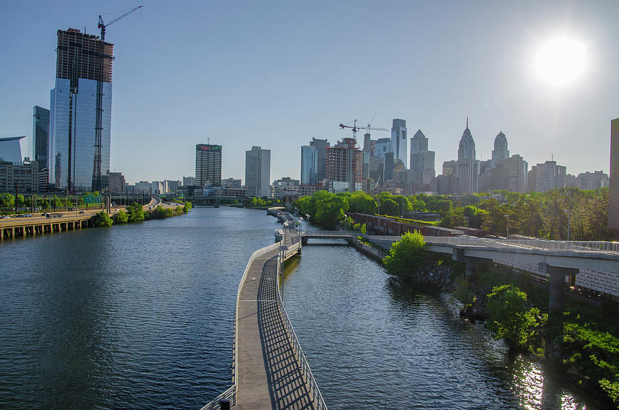 schuylkill River Walk from South Street Bridge Photograph by Bill Cannon