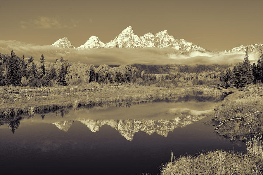 Schwabacher Landing Sepia Toned Photograph by Greg Norrell